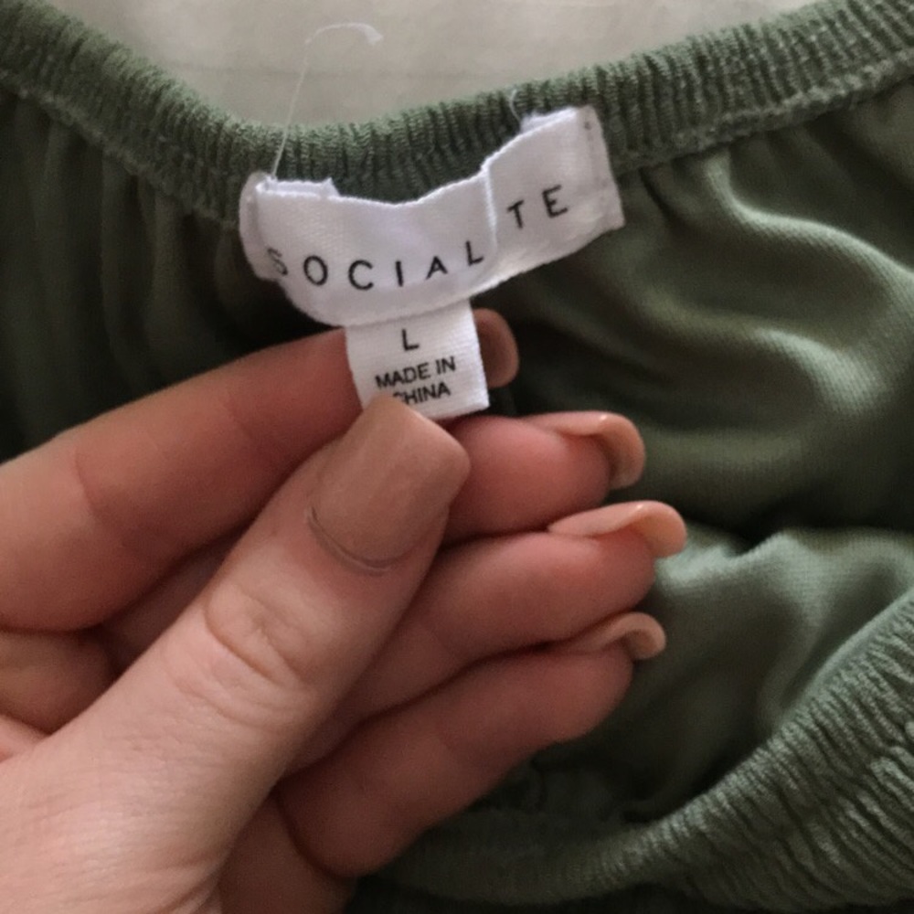 Army green dress